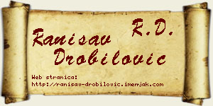 Ranisav Drobilović vizit kartica